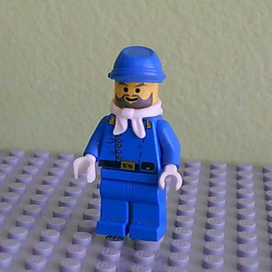LEGO Minifigure-Cavalry Lieutenant with Cavalry Cap and Bandana-Western / Cowboys-WW004-Creative Brick Builders